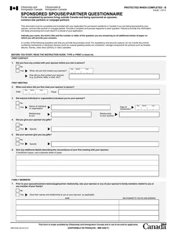Form Imm 5490 Canada Preview