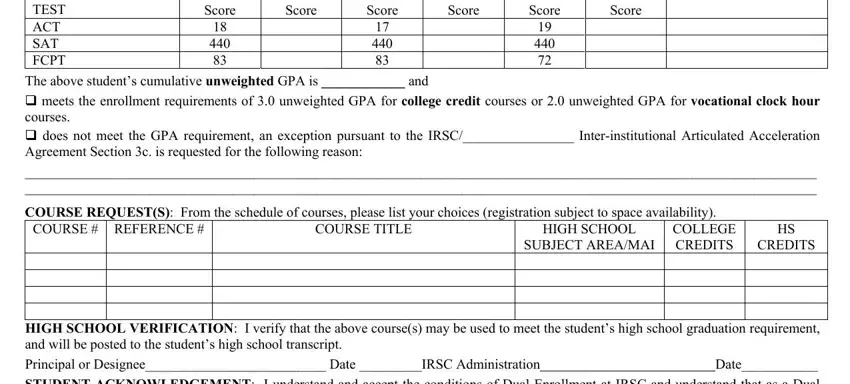 Filling in FCPT part 2