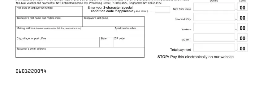 nys it 2105 fields to fill in