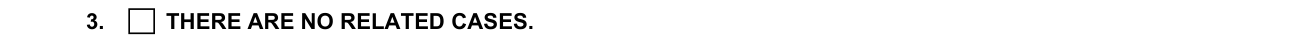 Form L-1120 example filled out, there are no related cases