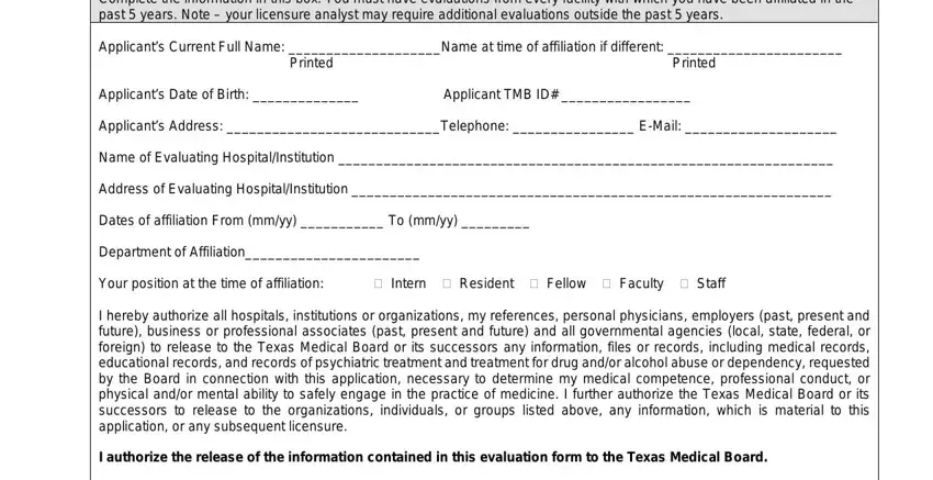 Notice gaps to fill out