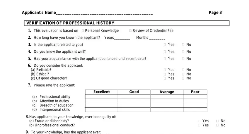 Filling in l licensure verification tmb stage 5