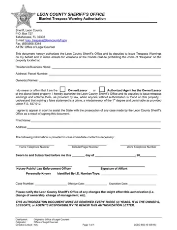 Form Lcso 650 10 Preview