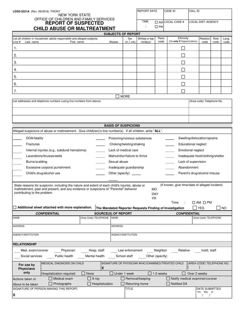 Form Ldss 2221A first page preview