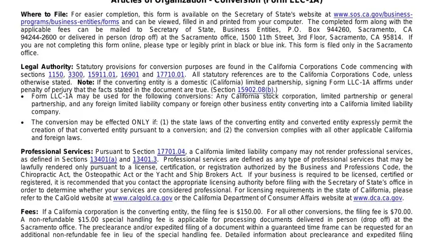 Finishing ca articles organization download stage 3