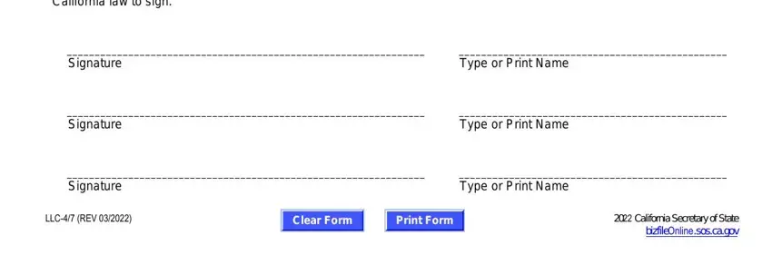 Completing form llc 4 7 stage 4