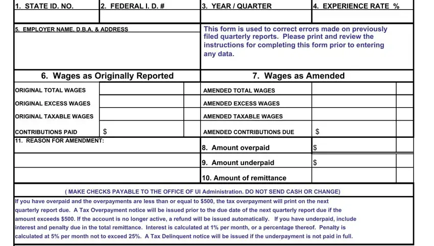  form 941 worksheet 1 spaces to fill in