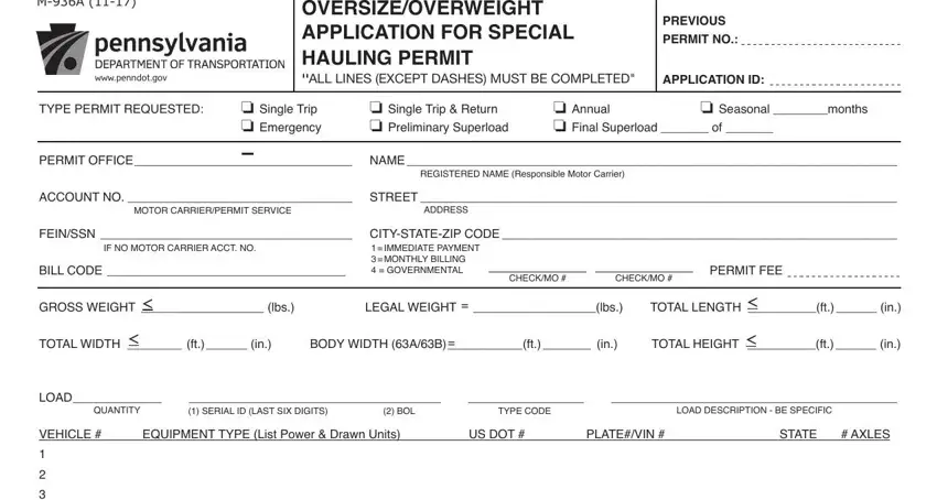 filling out m 936a part 1