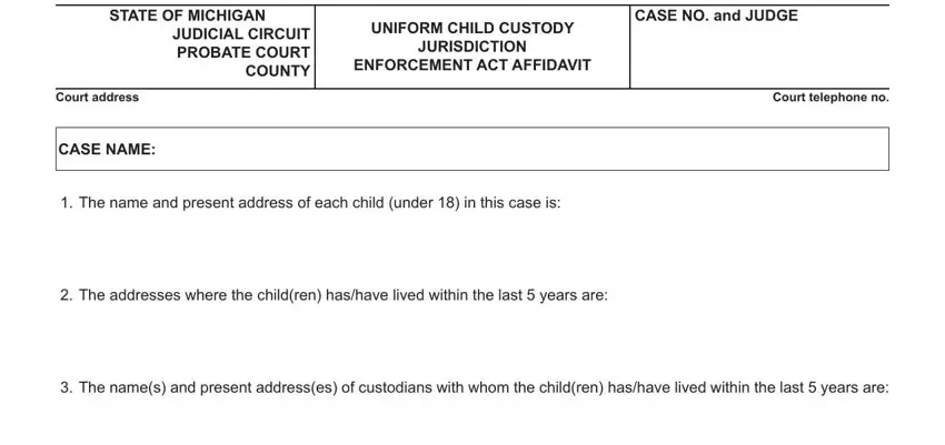example of blanks in uniform child custody jurisdiction act affidavit
