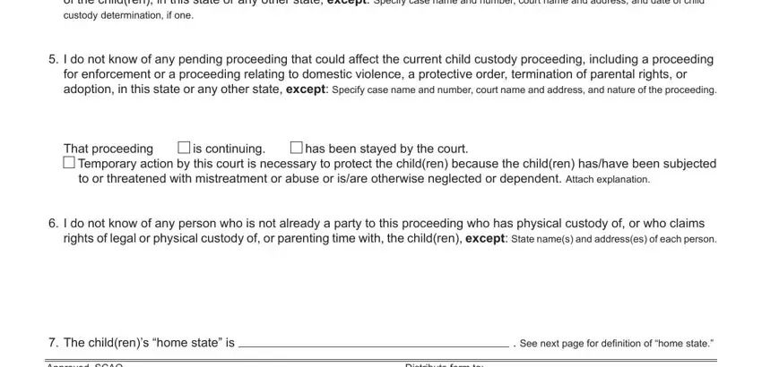 part 2 to entering details in uniform child custody jurisdiction enforcement act affidavit