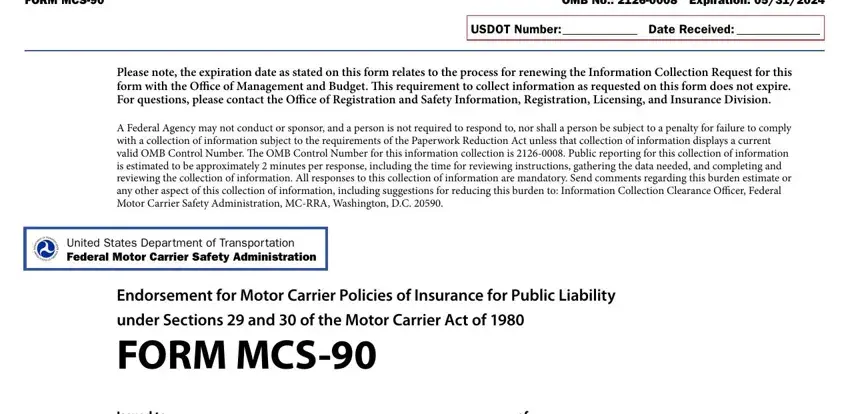 form mcs 90 spaces to complete