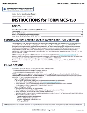 Form Mcs150 Preview