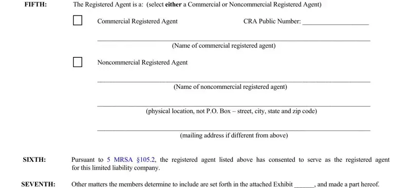 Filling out Form Mllc 6 step 3