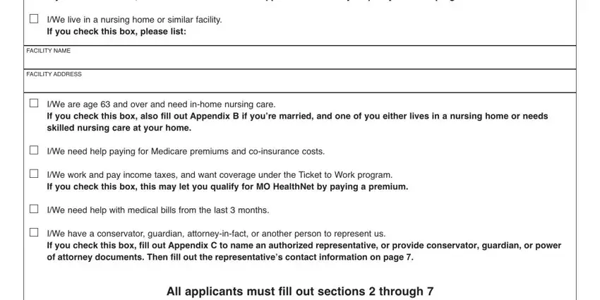 Entering details in missouri medicaid application pdf part 2