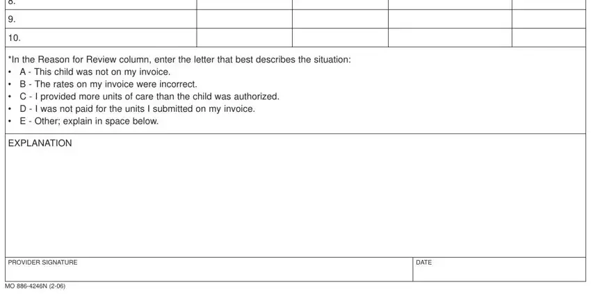 Filling out missouri payment resolution part 2