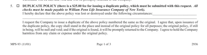 assignee MPS, and Pageof blanks to insert