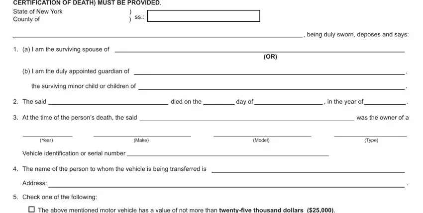 stage 1 to completing dmv form mv 349 1