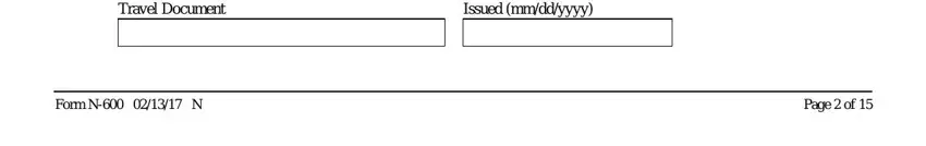 part 5 to filling out n 600 form