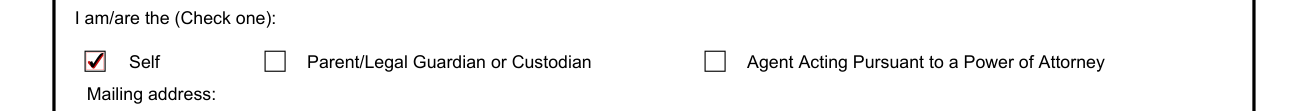 NAVMC 11720 example filled out, i am/are the (Check one)