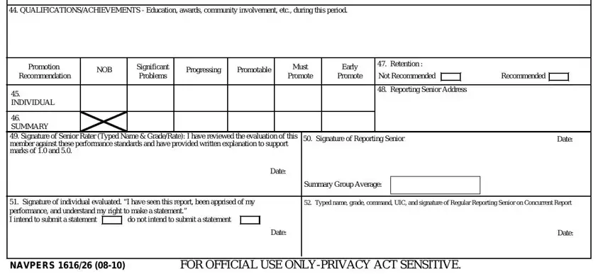 Filling in eval form form part 5