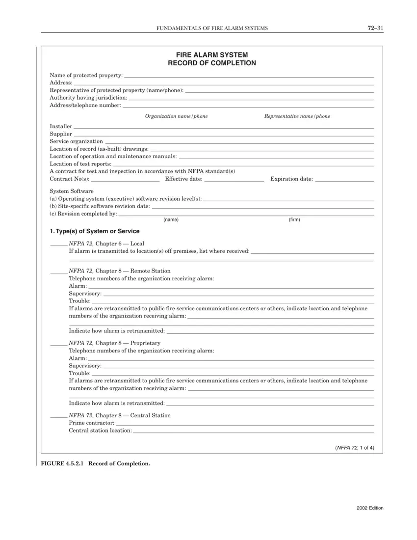 Nfpa 72 System Record Of Inspection And Testing Form 2022 Fill Online 