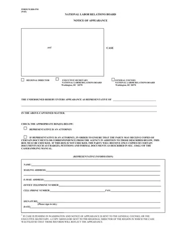 Form Nlrb 4701 Preview