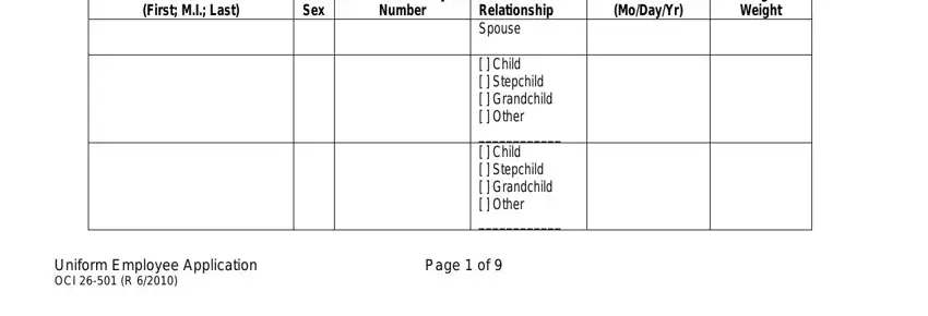 Filling in wisconsin uniform health application part 3