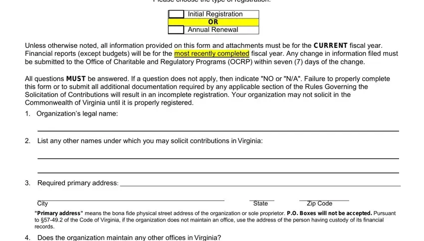 Finishing virginia department of agriculture and consumer services form 102 step 3