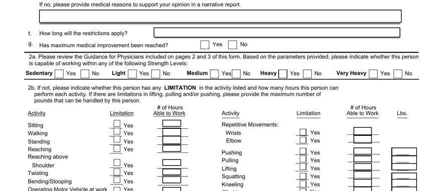 Filling out Form Owcp 5C step 2