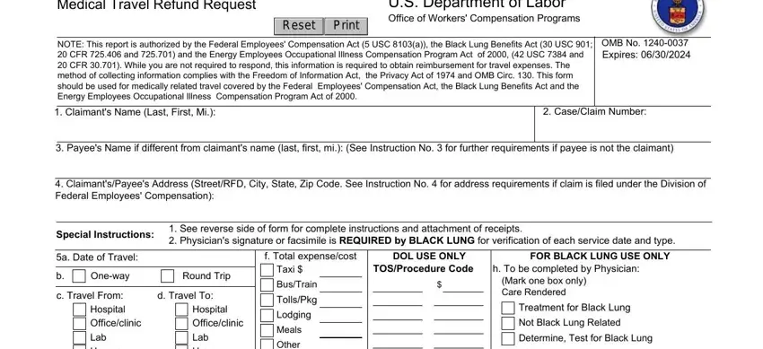 form 957 fields to fill out