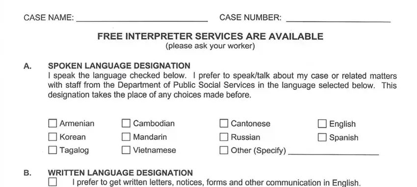 part 1 to filling in  departement of public social services form pa 167