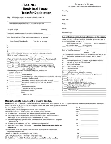 Form Ptax 203 Preview
