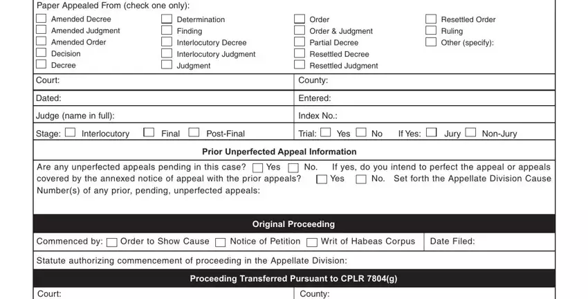 appellate division second department PaperAppealedFromcheckoneonly, AmendedDecree, AmendedJudgment, AmendedOrder, Decision, Decree, Court, Dated, Judgenameinfull, Determination, Finding, InterlocutoryDecree, InterlocutoryJudgment, Judgment, and Order fields to fill