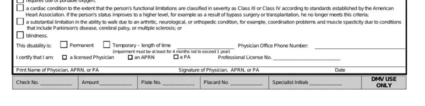 stage 3 to finishing sc form disabled placard app