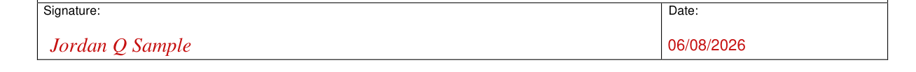 Form RI-030 example filled out, signature and Date