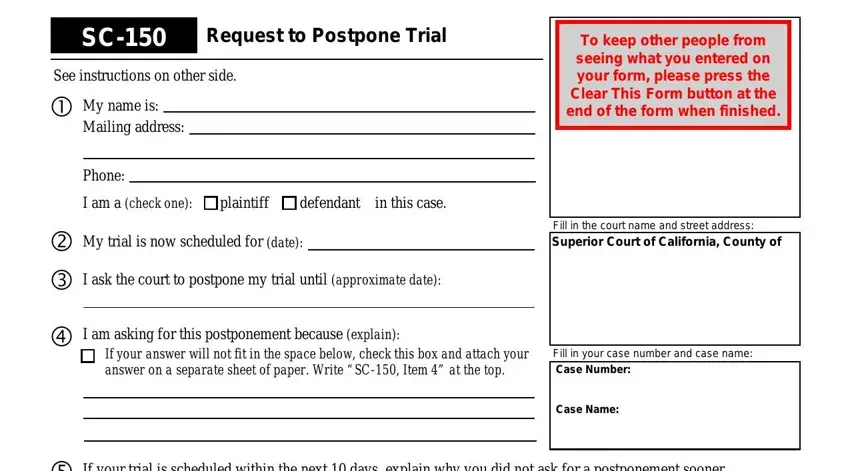 example of empty fields in sc150