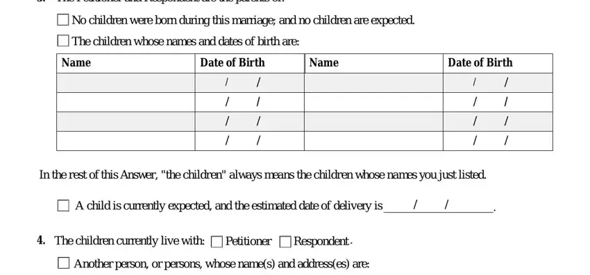 Filling out irreconcilable step 2