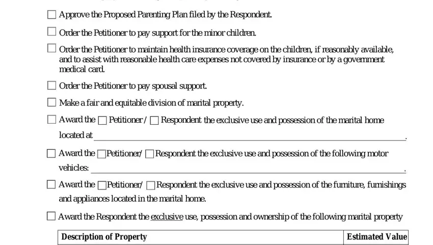 part 5 to filling out irreconcilable