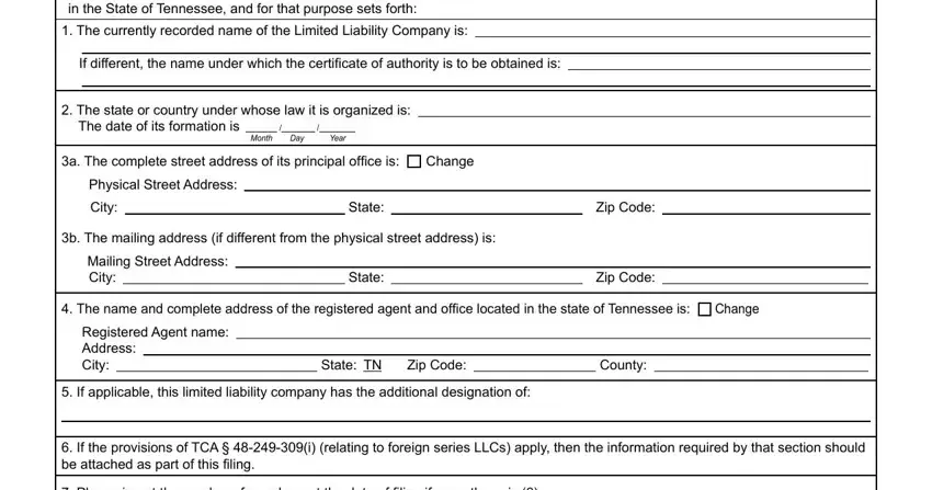 step 1 to writing Form Ss 4231