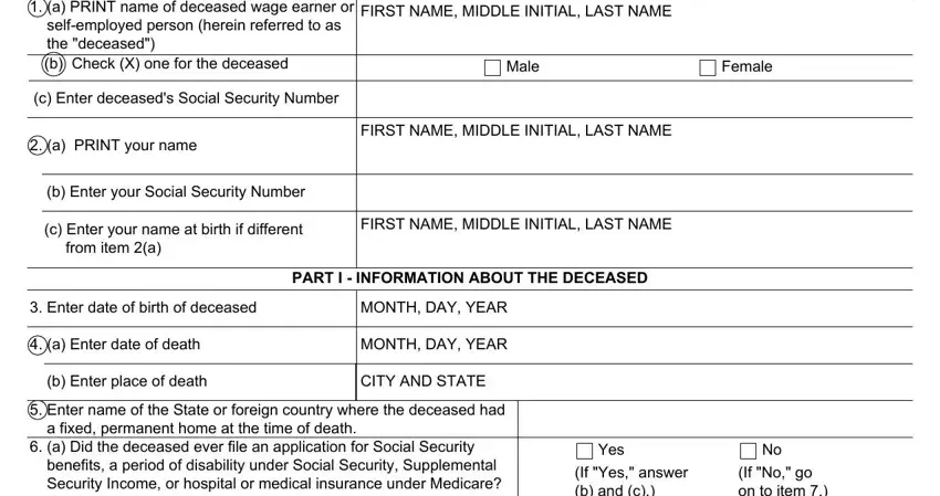 social security ssa 10 blanks to consider