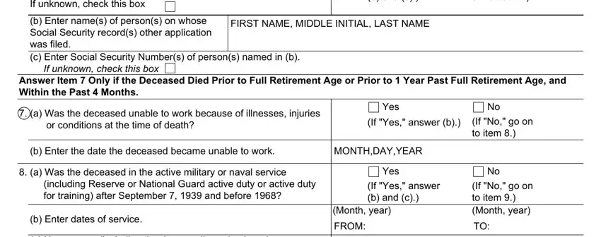 stage 2 to entering details in social security ssa 10