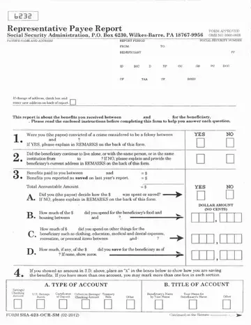 Form Ssa 6232 Preview