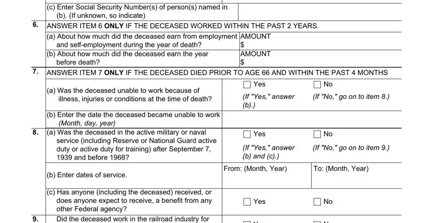 part 2 to filling out social security death benefits