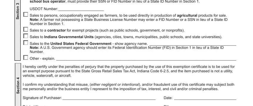 part 2 to completing indiana sales tax exemption form