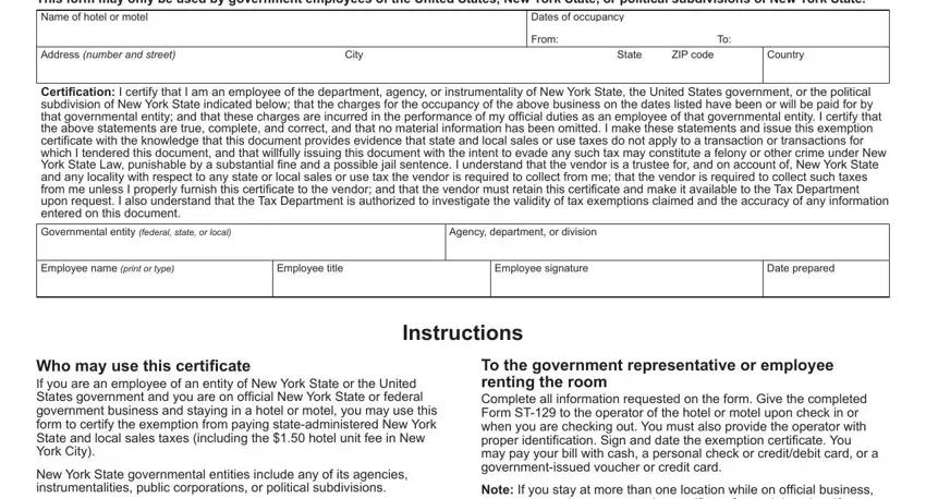 nys tax exempt form spaces to fill in