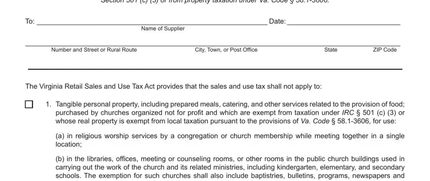 va form st 13a empty spaces to complete