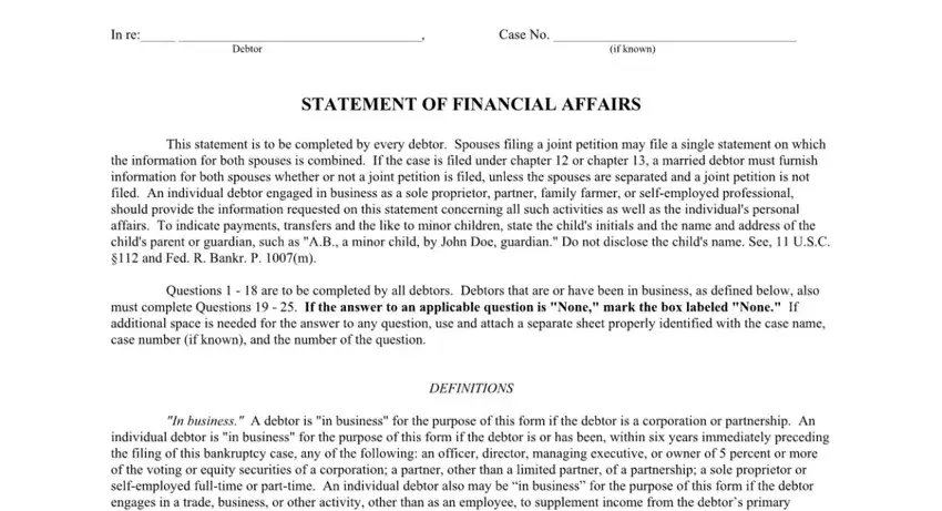 chapter 7 bankruptcy forms in north carolina empty spaces to fill out