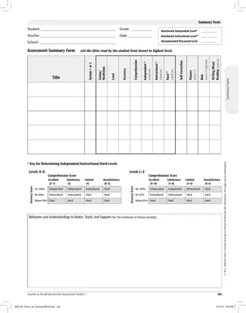 Form Summary Sheet Preview