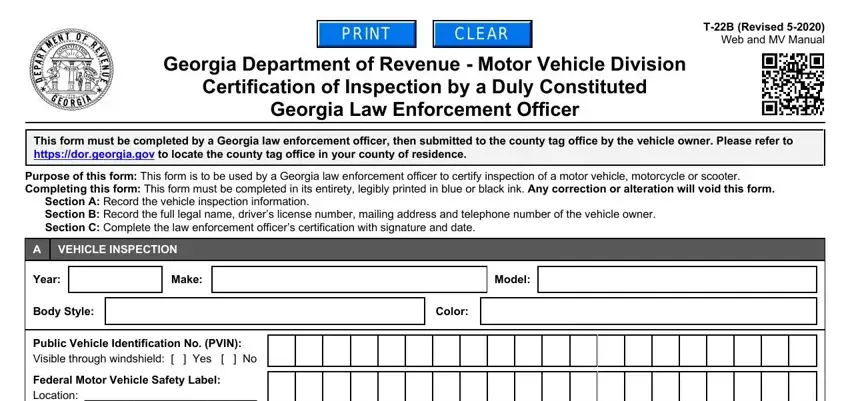 entering details in t22b form for georgia part 1