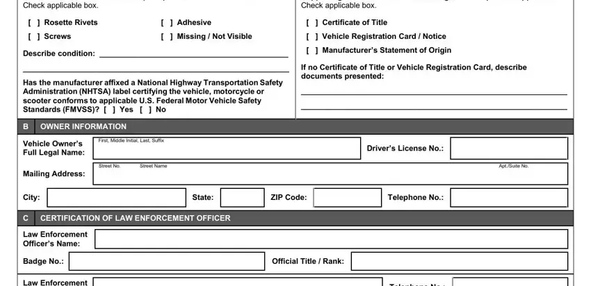 Finishing t22b form for georgia stage 2